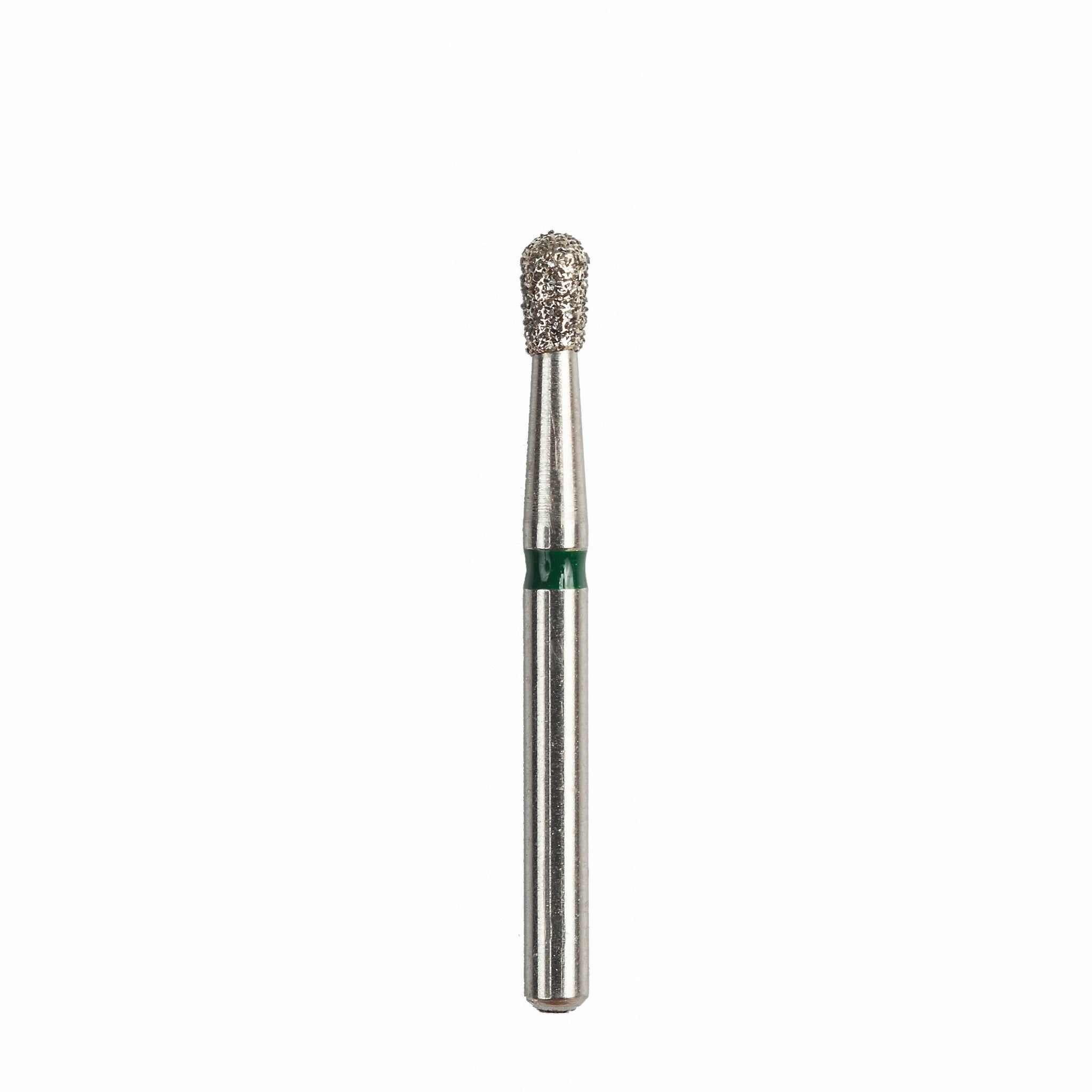 Pear-shaped diamond-coated cavity prep bur with a coarse grit finish, designed for precision cavity preparation and restorative dental procedures, product code 3830 016, pack of 6.