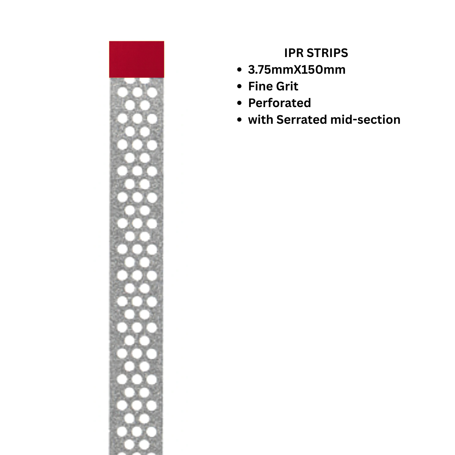Tiras de diamante IPR, grano medio, ancho 4 mm, largo 150 mm, paquete de 10 DS-PSG4 X 150M (Strauss)