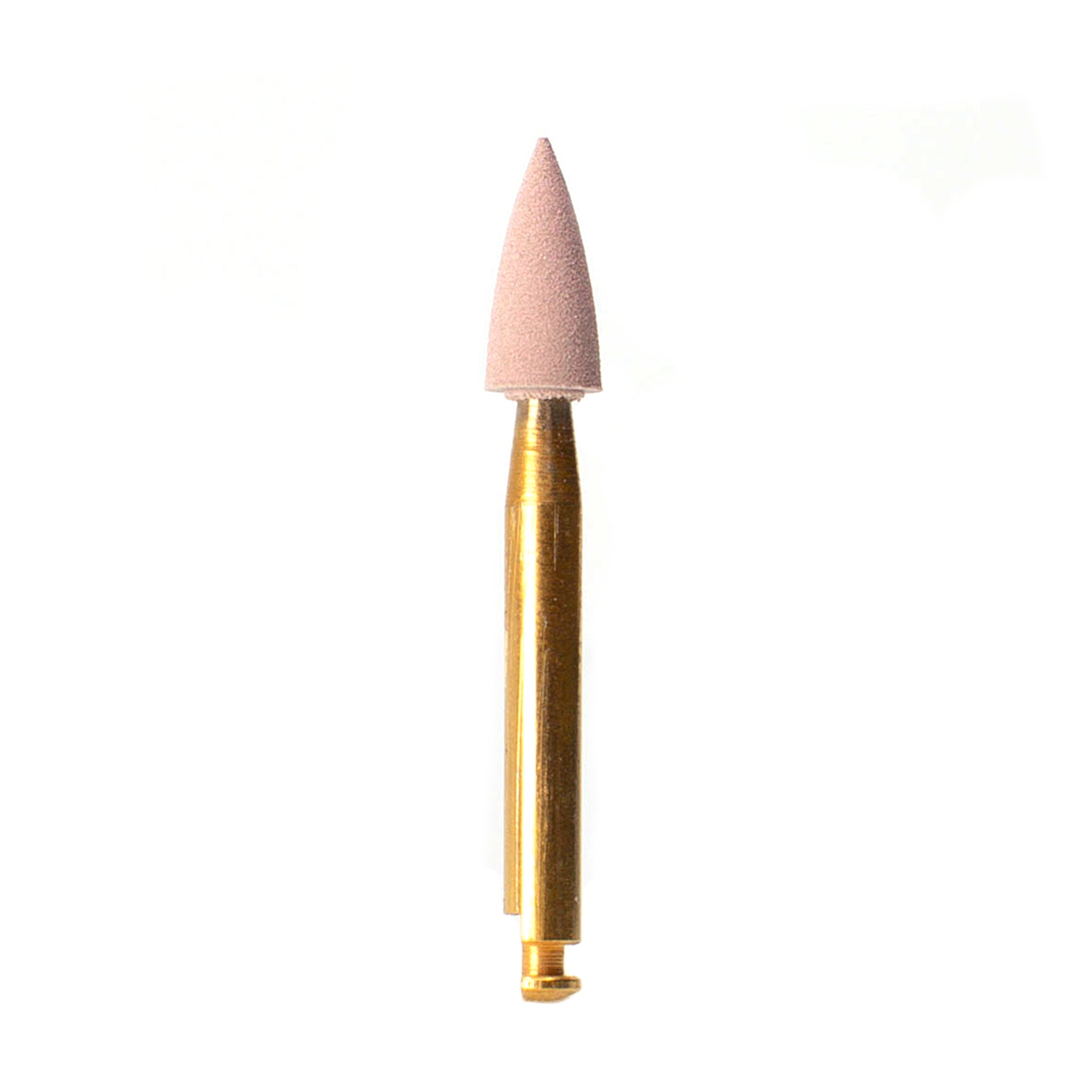 EVE DIACOMP® PLUS RA - DCP-W11m medium-grit polisher for contouring flat composite surfaces. Gray color with a gold rotary shank.