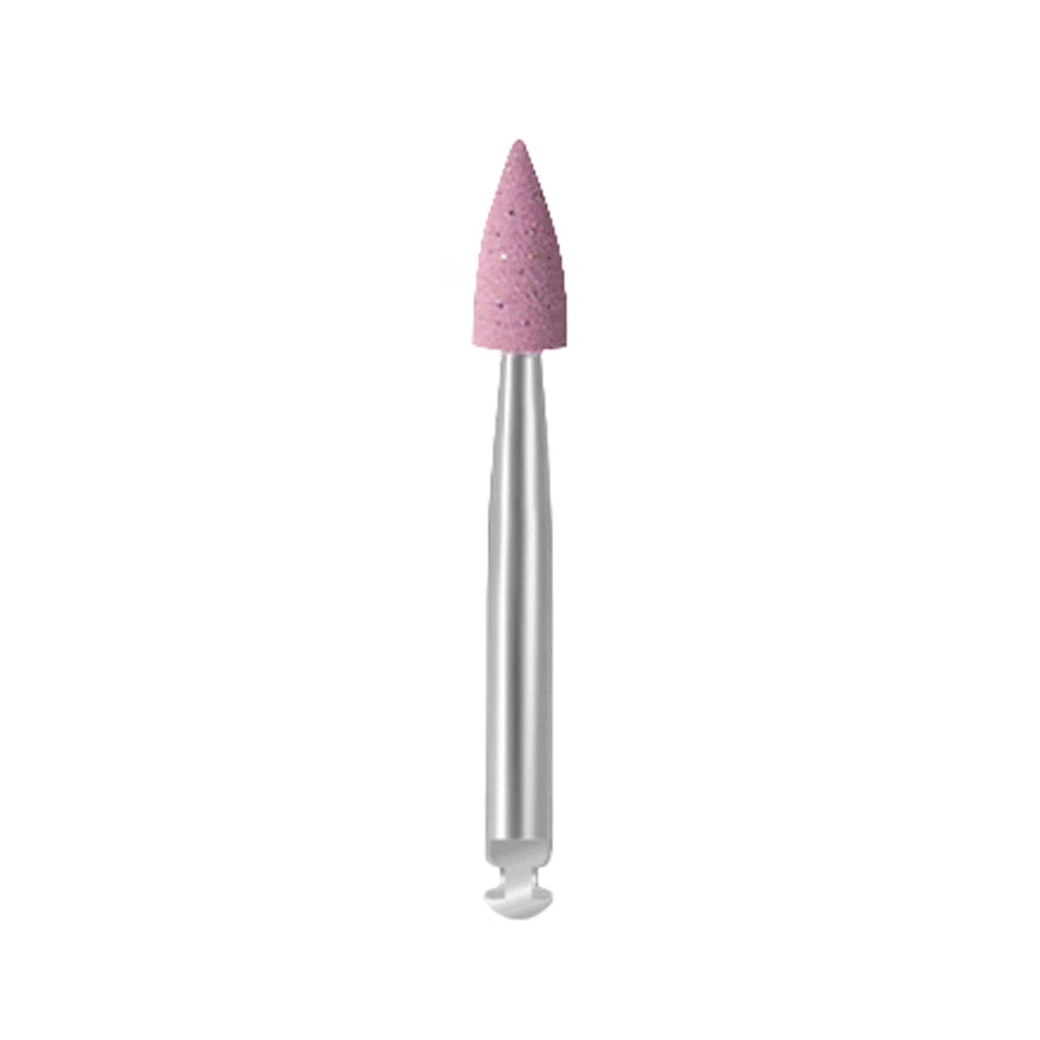 EVE DIAPOL® RA pre-polisher with a pointed pink abrasive surface, designed for precise pre-polishing of detailed ceramic and zirconia restorations