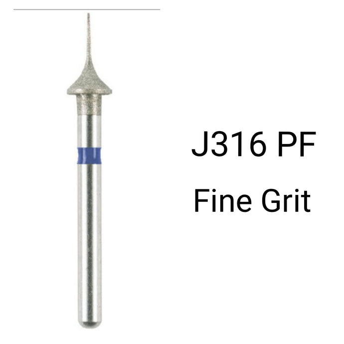 IPR Diamond Anterior Burs  0.4mm -2/pack -J316PF