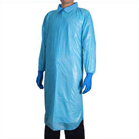 Long Sleeve Plastic Gown (Unit)
